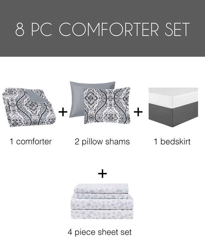 Pem America CLOSEOUT! Parker 8Pc. California King Comforter Set