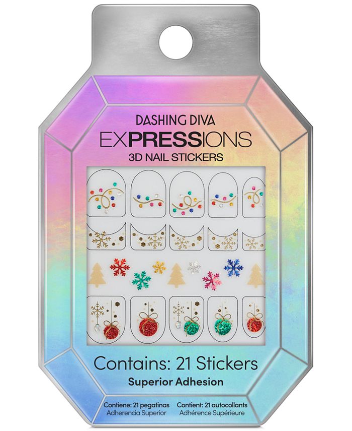 Dashing Diva Expressions 3D Nail Stickers Extravaganza Macy's