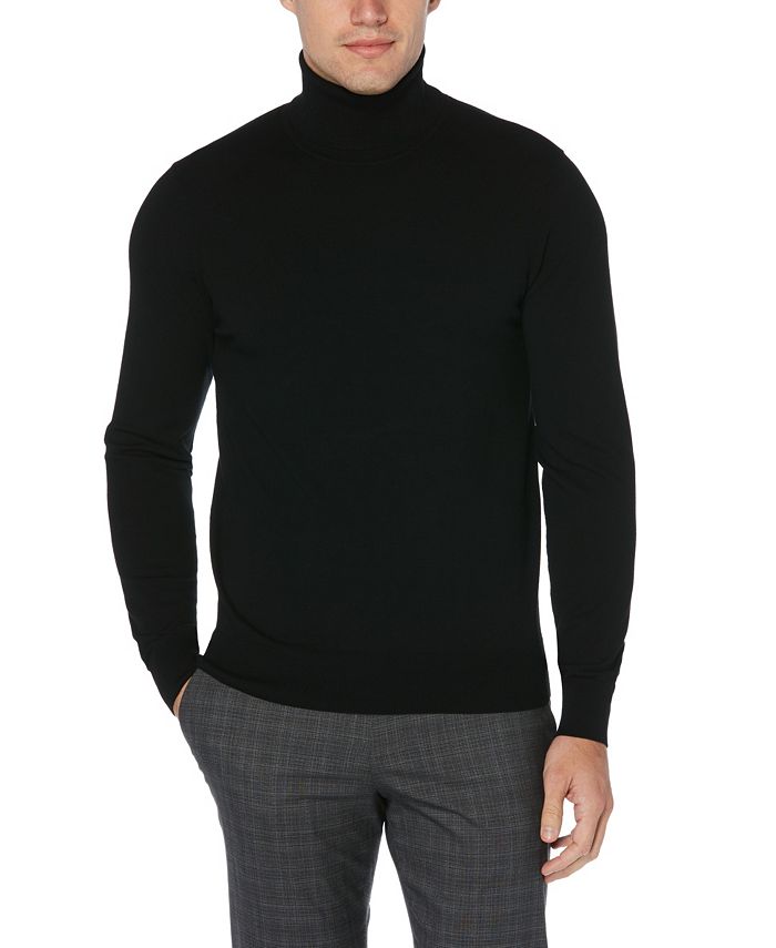 Perry Ellis Men's Solid Tech Turtleneck Sweater & Reviews - Sweaters ...