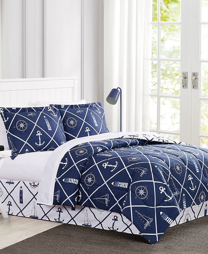 Pem America Montauk 6Pc. Twin XL Comforter Set, Created for Macy's Macy's