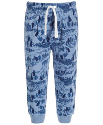 First Impressions - Baby Boys Mountain-Print Jogger Pants