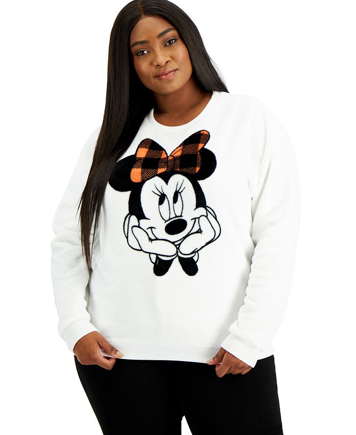 Love Tribe Disney Trendy Plus Size Minnie Mouse Graphic Sweatshirt