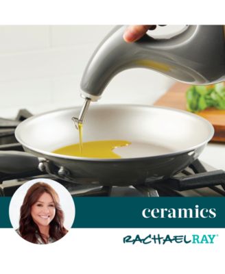 Ceramic EVOO Oil and Vinegar Dispensing Bottle, 24-Ounce