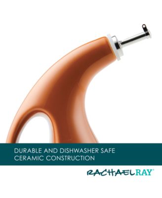 Ceramic EVOO Oil and Vinegar Dispensing Bottle, 24-Ounce