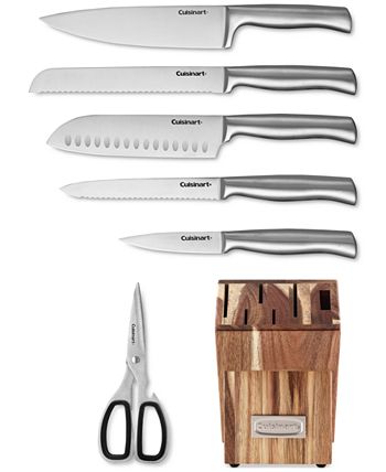 Cuisinart Stainless Steel Metallic Colour 7 Piece Knife Set - ToTT Store  Singapore