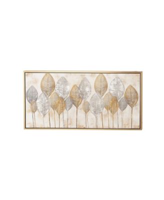 by Cosmopolitan Brown Contemporary Canvas Wall Art, 27 x 55