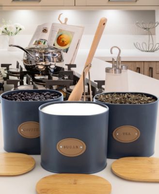 MegaChef Kitchen Food Storage and Organization Canister, Set of 5