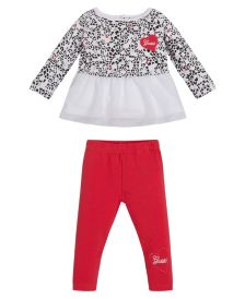 Baby Girls Jersey T-shirt and Organic Stretch Jersey Leggings, 2 Piece Set