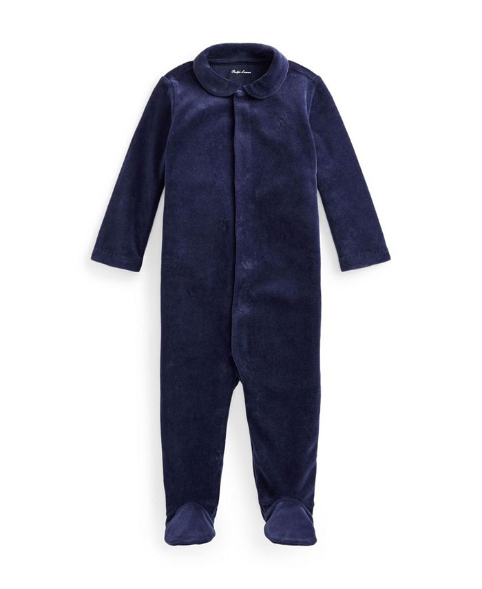 Polo Ralph Lauren Baby Boys Velour Footed Coverall One Piece Macy s