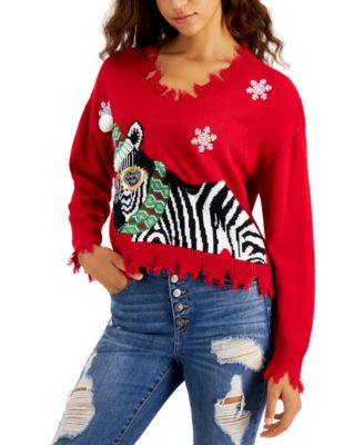 macy's ugly christmas sweater womens