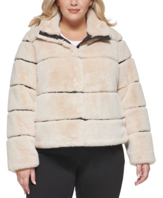 karl lagerfeld shearling coat