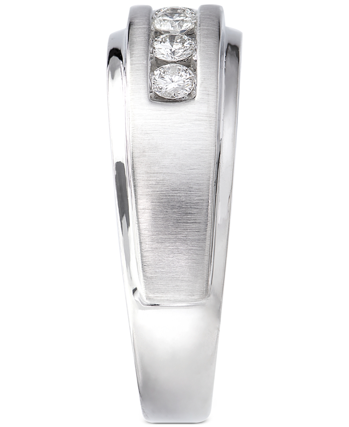 Men's Diamond 7-Stone Wedding Band (1/2 ct. t.w.) in 10k Gold &- White Gold