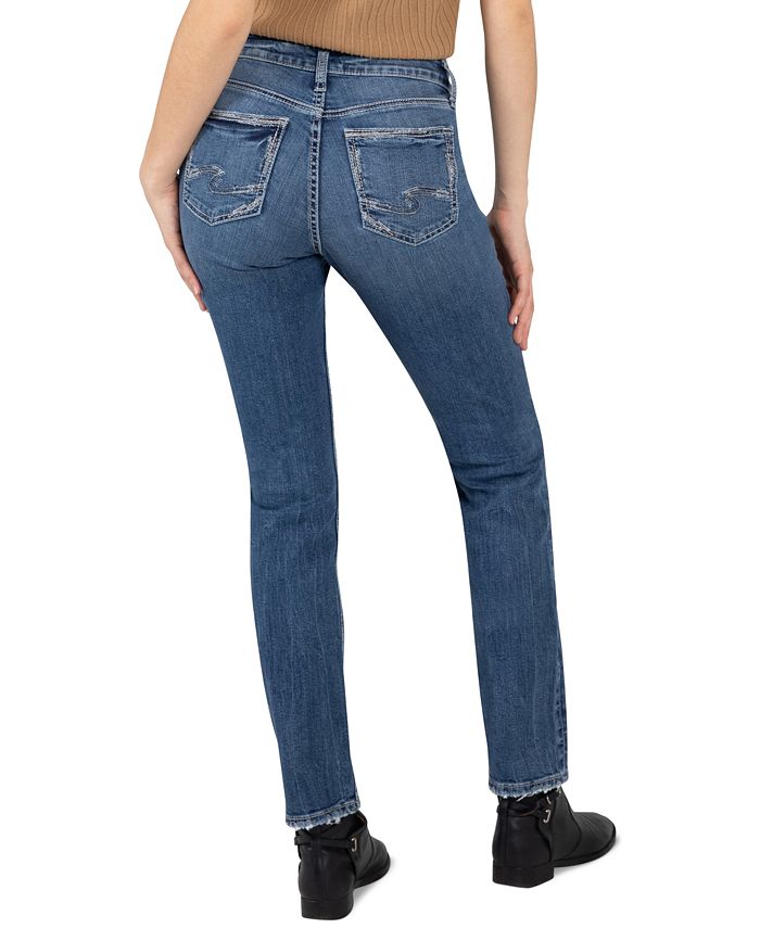 Silver Jeans Co. Elyse Straight-Leg Jeans - Macy's