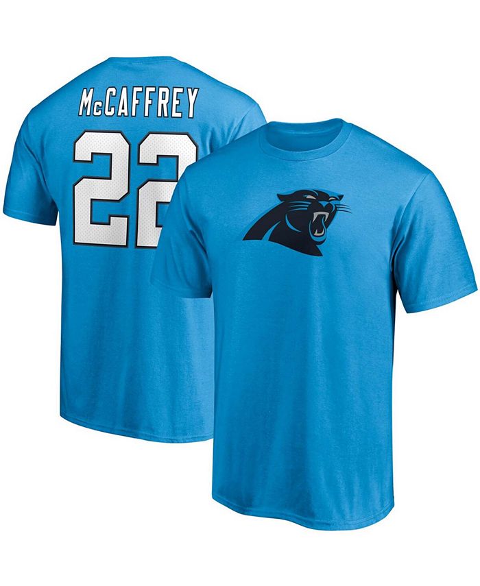 Men's Fanatics Branded Christian McCaffrey Blue Carolina Panthers