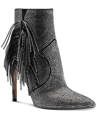 Jessica Simpson Women's Paegye Fringe Stiletto Dress Booties Macy's - Main Image