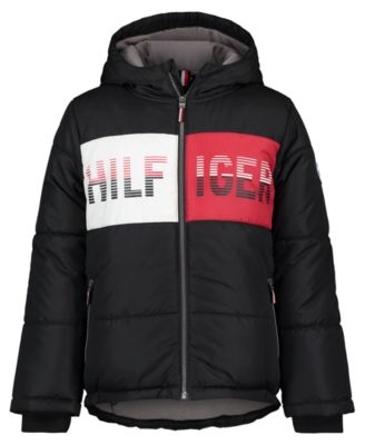 Big Boys Chase Puffer with Color Block Jacket