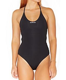 Juniors' One And Only Tie-Back One-Piece Swimsuit