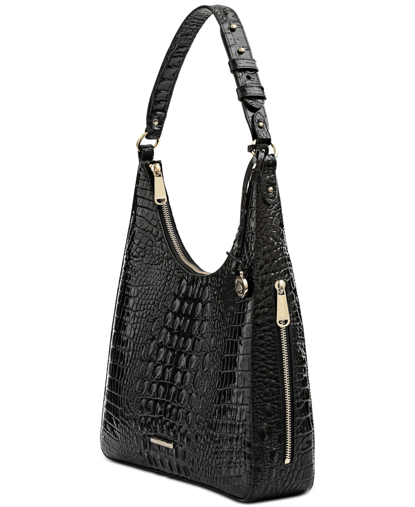 Женская сумка Brahmin Tabitha Medium Leather Shoulder, цвет: Чёрный — фото 4