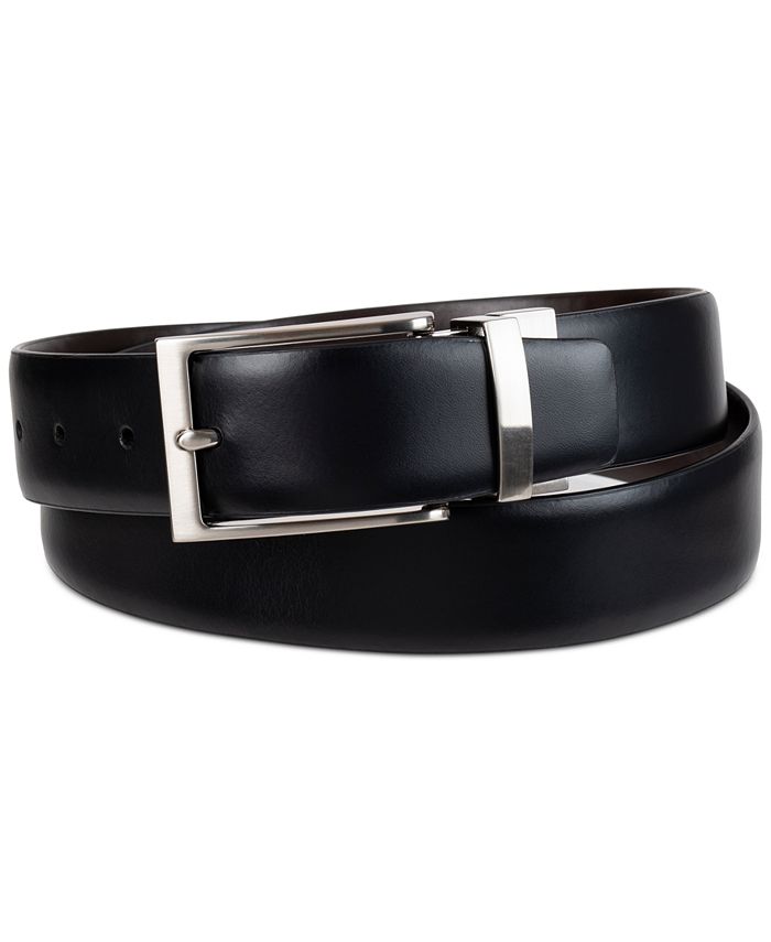 Reversible Leather B Cut Belt in Black/brass - Men | Burberry® Official