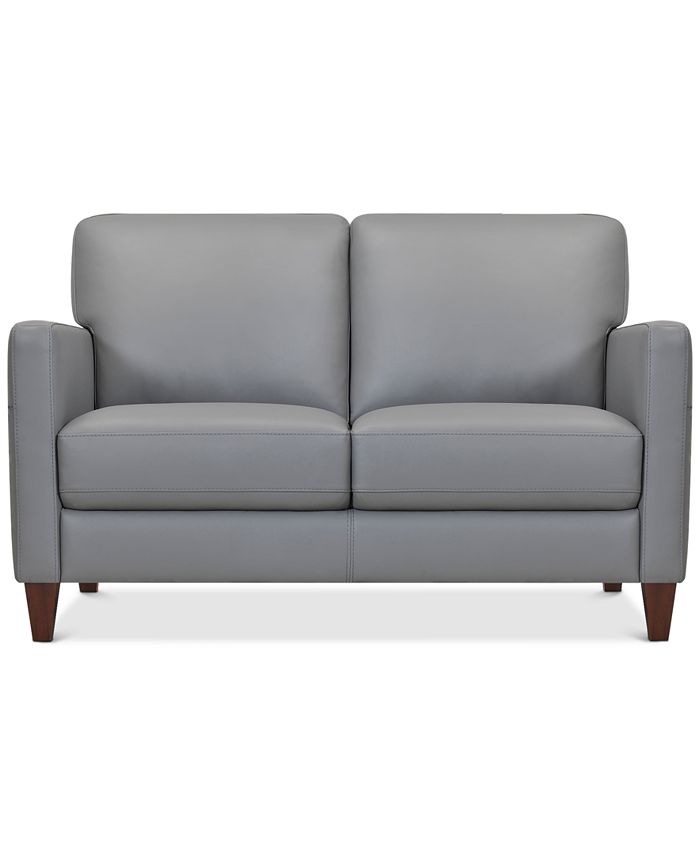 Furniture Tonie 58" Leather Loveseat, Created for Macy's & Reviews