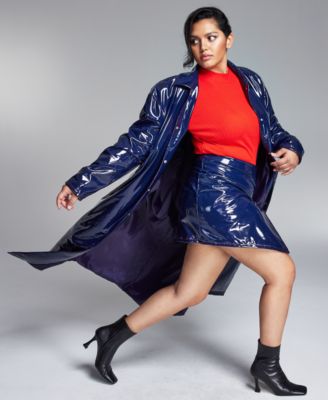 Bar III - Vinyl Trench Coat