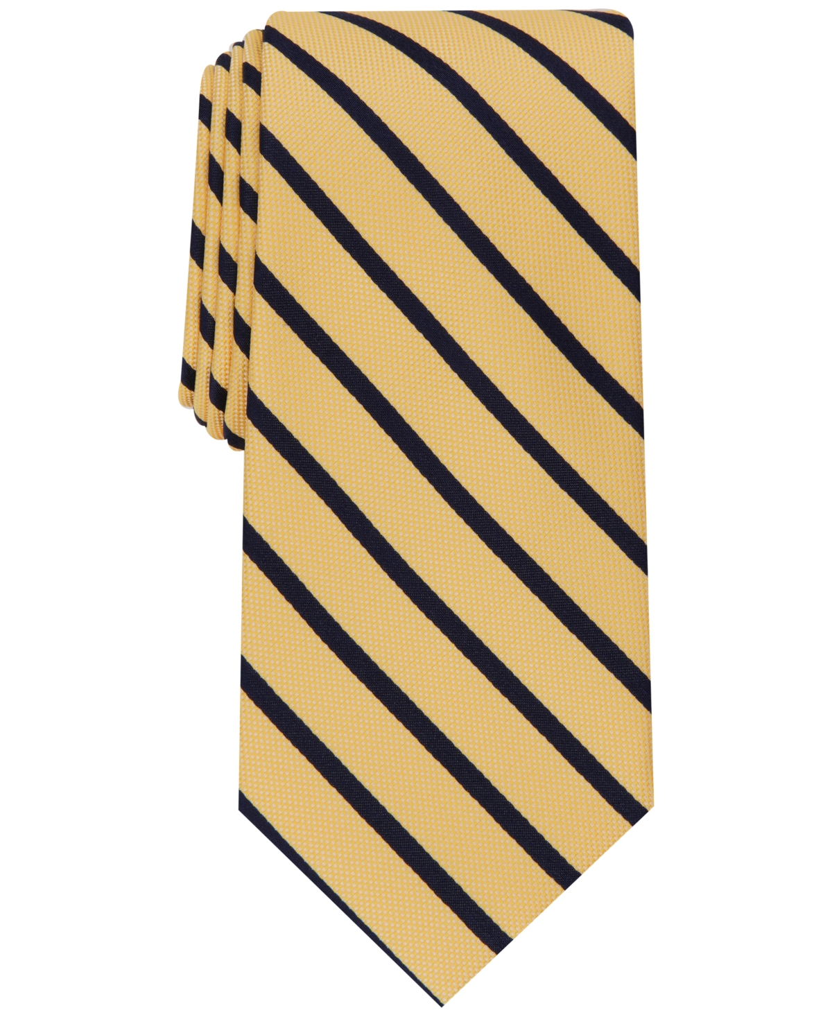 Men's Classic Stripe Tie, Created for Macy's - Gold