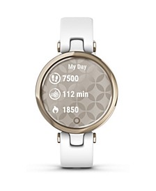 Unisex Lily Metal Hazel White Silicone Strap Smart Watch 34.5mm