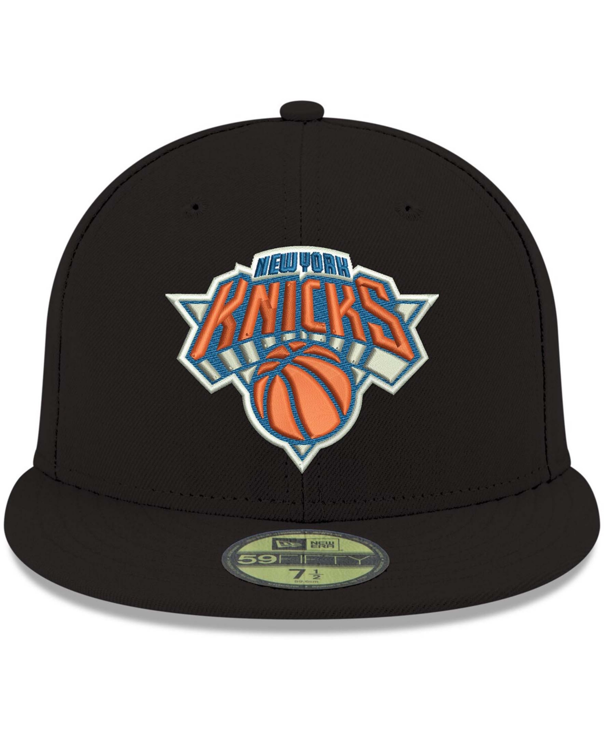 New Era New York Knicks Basic 59fifty Fitted Cap In Black