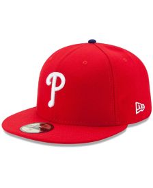 Philadelphia Phillies 2022 World Series Side Patch AC Game 59FIFTY Red New  Era Fitted Hat