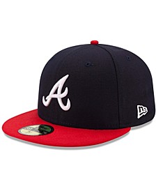 Men's Navy/Red Atlanta Braves Home Authentic Collection On-Field 59FIFTY Fitted Hat
