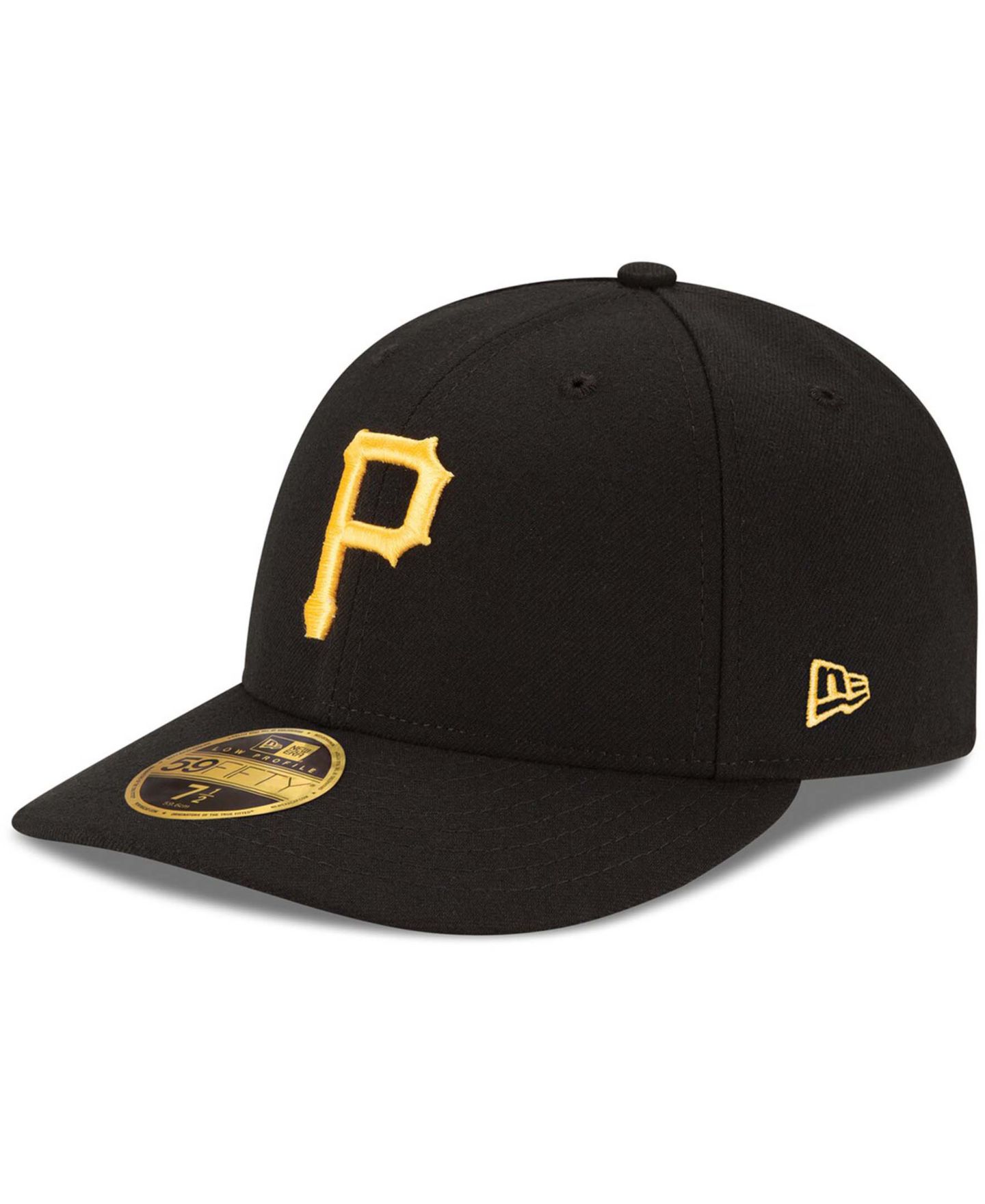 Мужская кепка New Era Black Pittsburgh Pirates Authentic Collection On Field Low Profile Game 59FIFTY Fitted Hat — фото 5