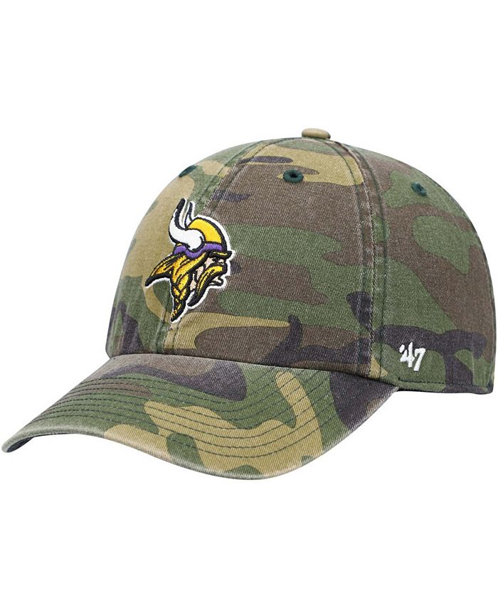 47 Brand Men's Minnesota Vikings Woodland Clean Up Adjustable Cap