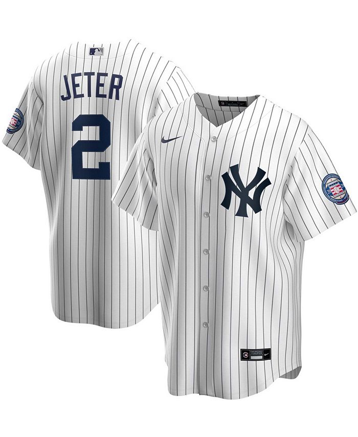Derek Jeter New York Yankees Nike 2020 Hall of Fame Induction Replica  Jersey - Gray