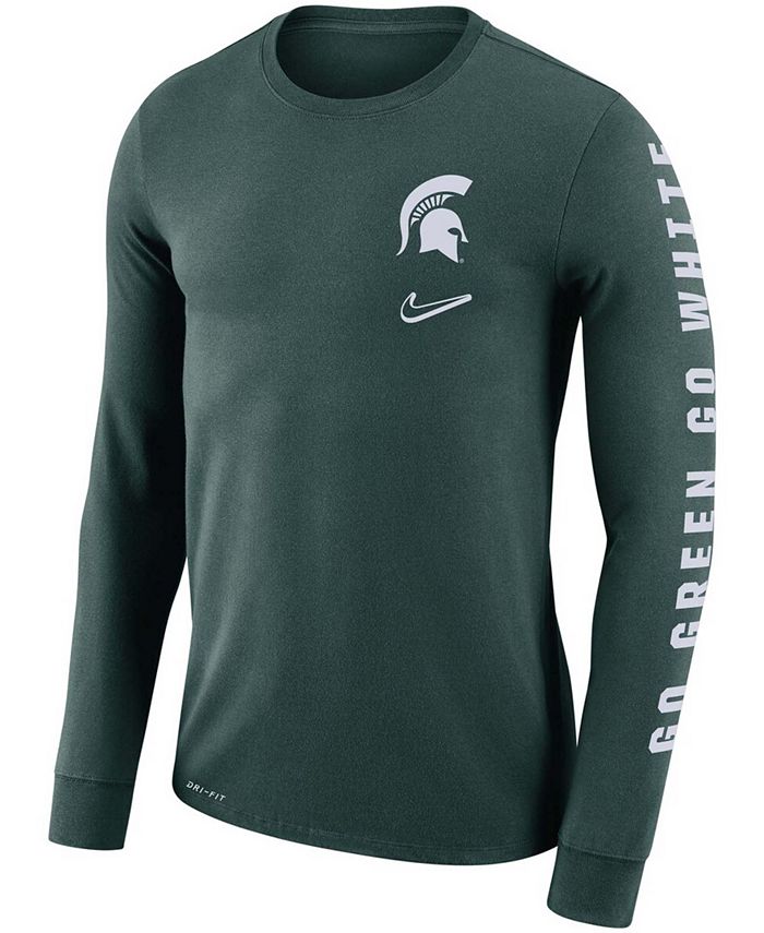 Nike Men's Green Michigan State Spartans Local Mantra Performance Long ...