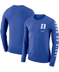 Men's Royal Duke Blue Devils Local Mantra Performance Long Sleeve T-shirt