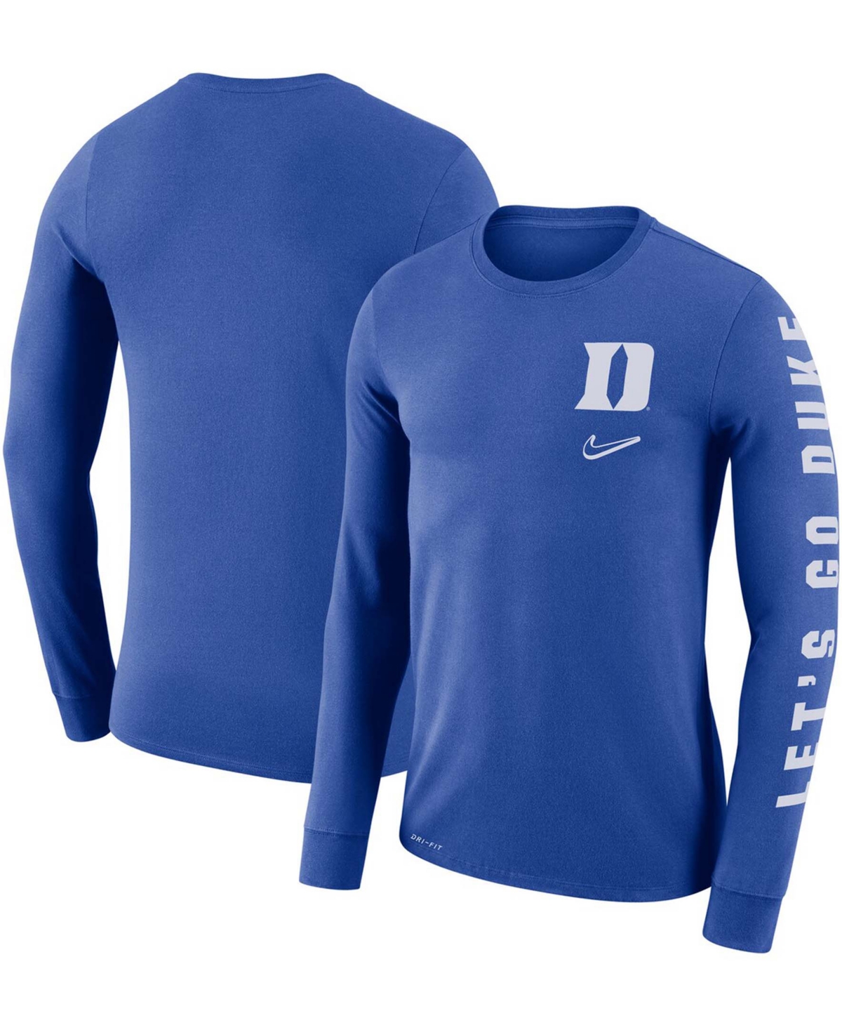 Men's Nike Royal Duke Blue Devils Local Mantra Performance Long Sleeve T-shirt