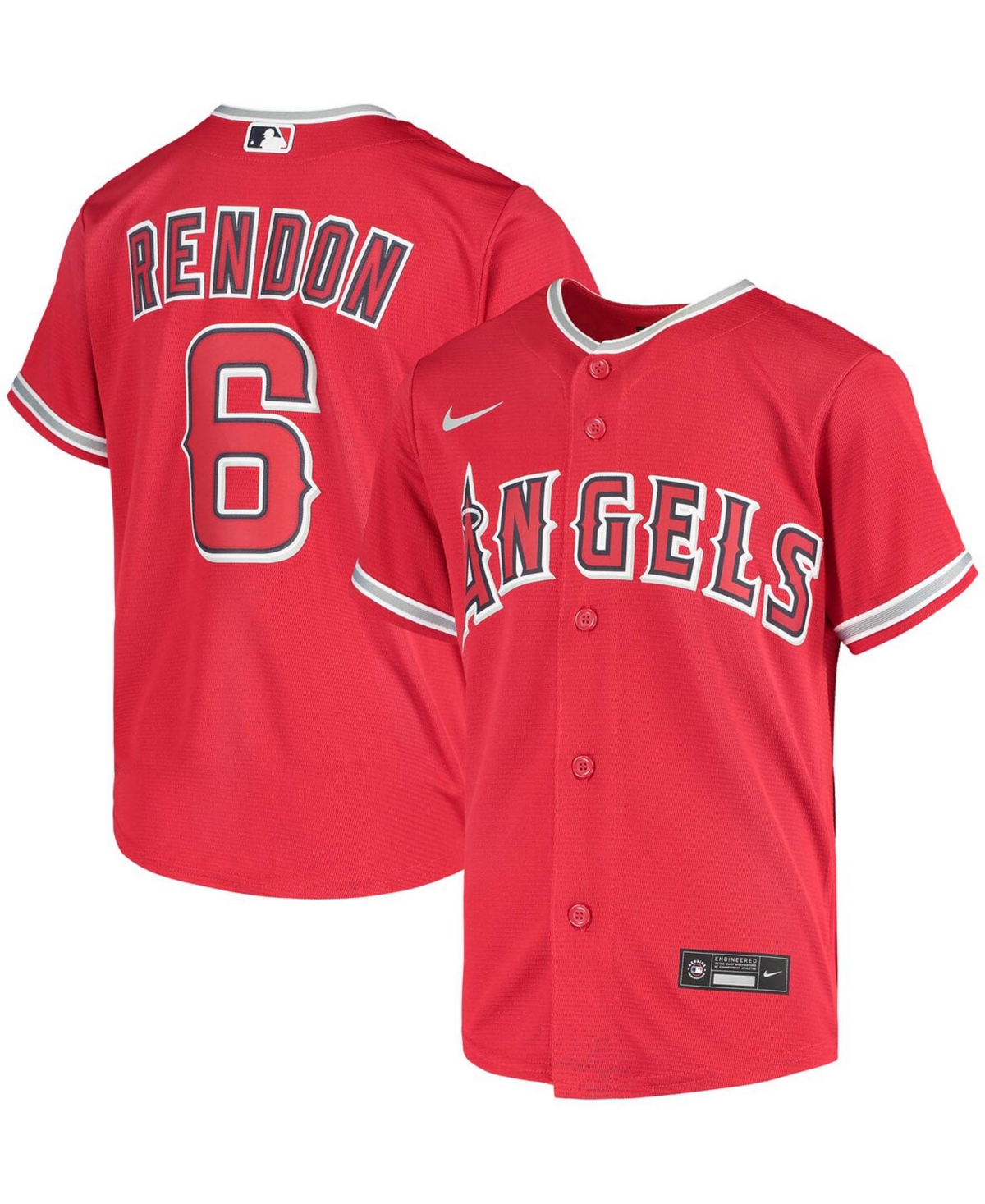 Nike Youth Los Angeles Angels Alternate Replica Player Jersey - Anthony Rendon