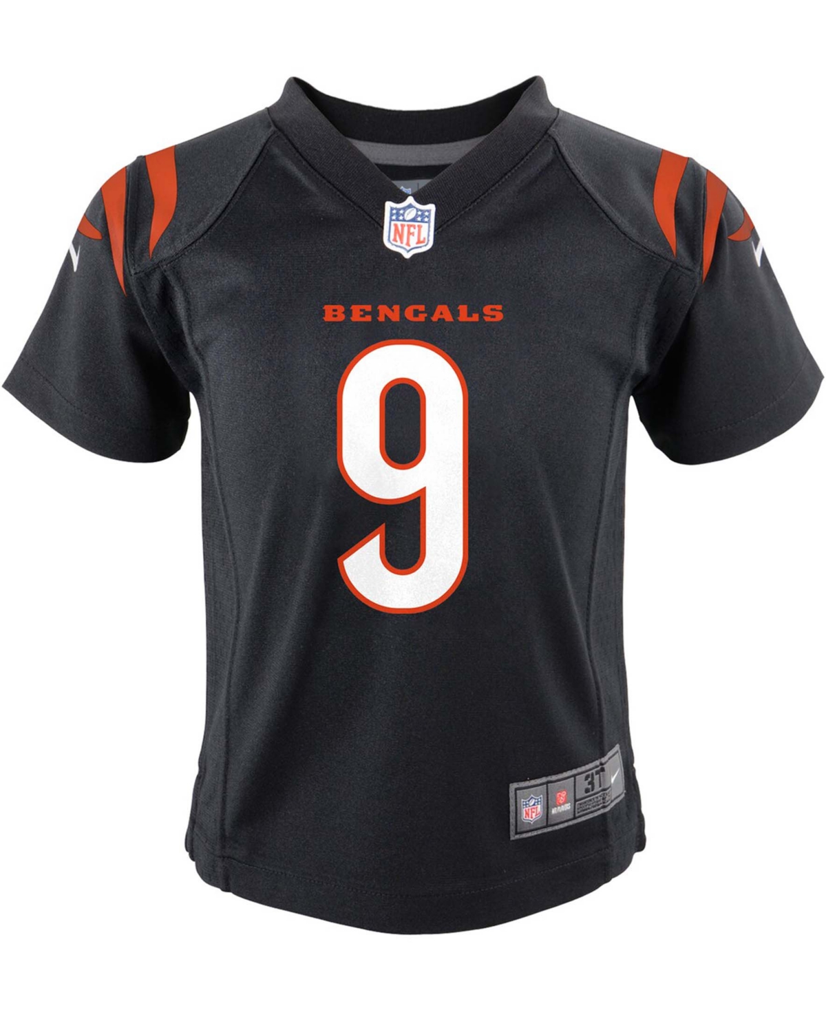 Nike Preschool Joe BurrowCincinnati Bengals Game Jersey - Black