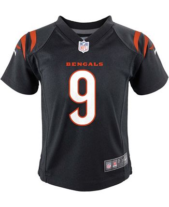 Nike Preschool Joe Burrow Black Cincinnati Bengals Game Jersey - Macy's