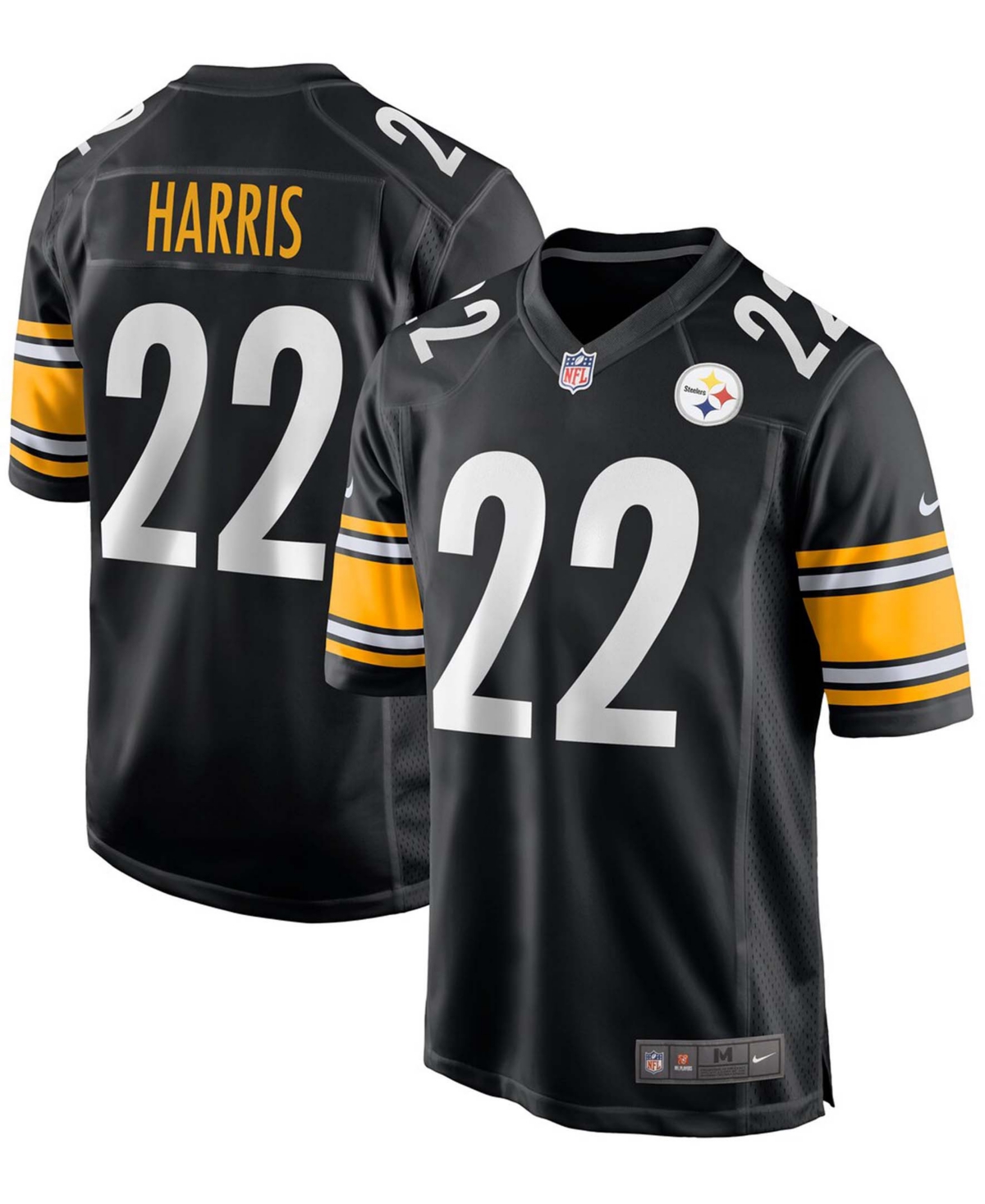 Nike Men's Najee HarrisPittsburgh Steelers 2021 Draft First Round Pick Game Jersey - Black