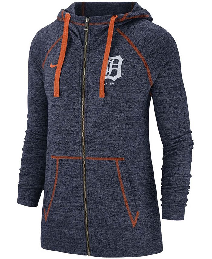 Nike - Women's Detroit Tigers Gym Vintage Team Full-Zip Hoodie