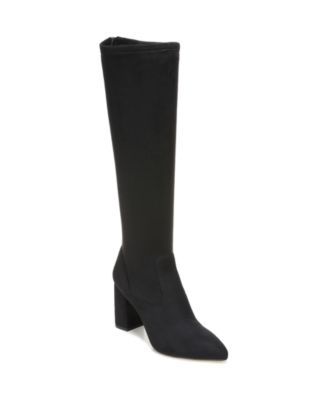 Women's Katherine Block Heel Pointed Toe Knee High Boots