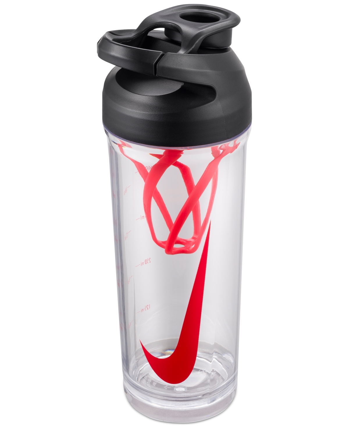 Nike Hypercharge 24 Oz. Shake Bottle In Clear,bright Crimson