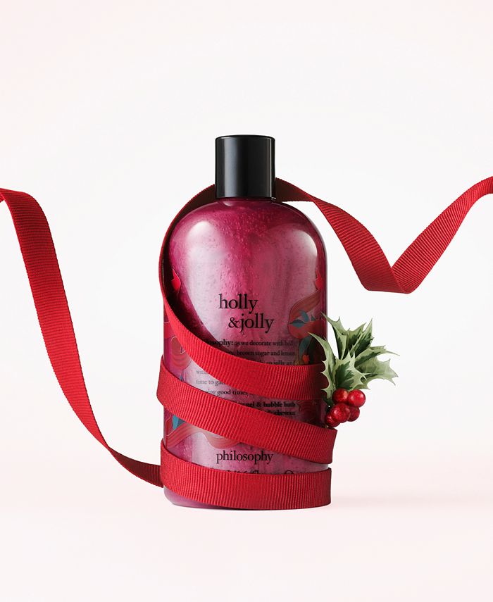 Philosophy Holly And Jolly Shampoo Shower Gel And Bubble Bath 16 Oz Macys 