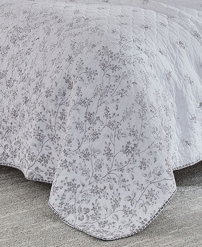 Laura Ashley Flora 3Pc. Quilt Set, Full/Queen Macy's