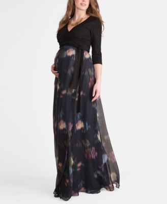 fitted lace wedding dress Angel Maternity Isabella Rust Leopard Print Maternity & Nursing Maxi Dress