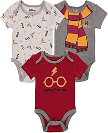 Baby Boys Harry Potter Bodysuits Pack of 3