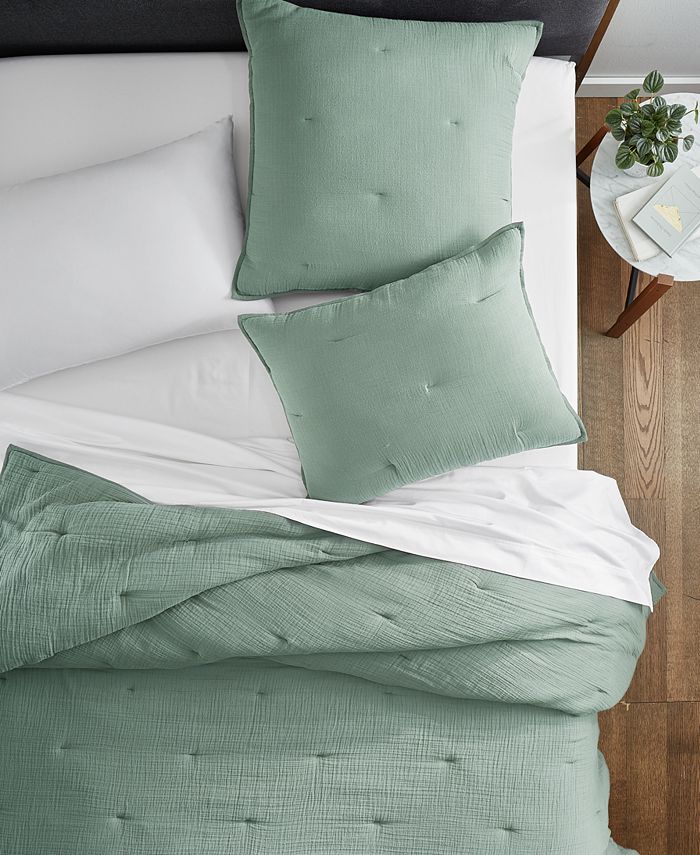 Oake Textured Gauze Quilt, Full/Queen, Created for Macy's Macy's