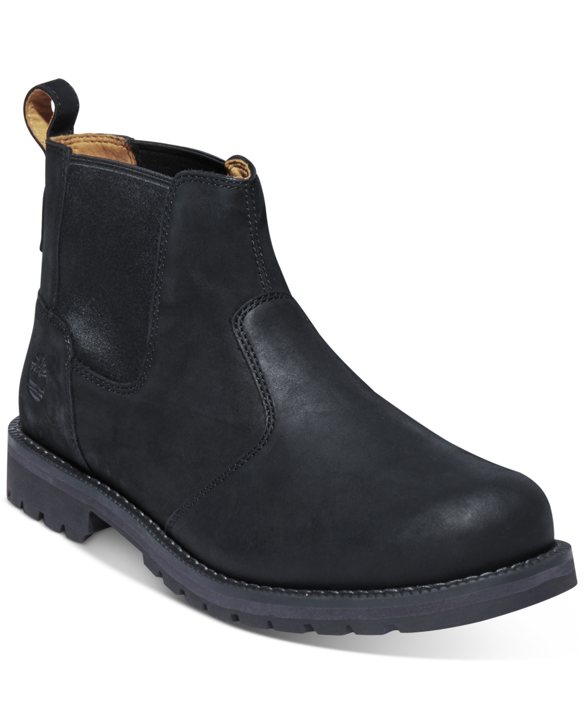 Shop Timberland Men's Redwood Falls Chelsea Boots From Finish Line In Black Full Grain