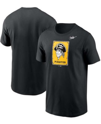 Men's Nike Black Pittsburgh Pirates Cooperstown Collection Logo T-Shirt